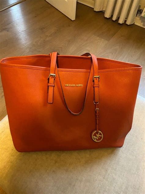 michael kors brown and orange purse|Michael Kors brown suede purse.